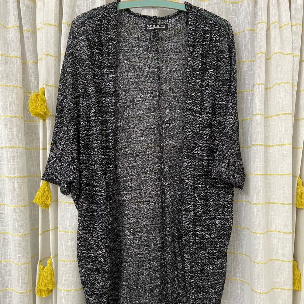 Black heather sweater/cape